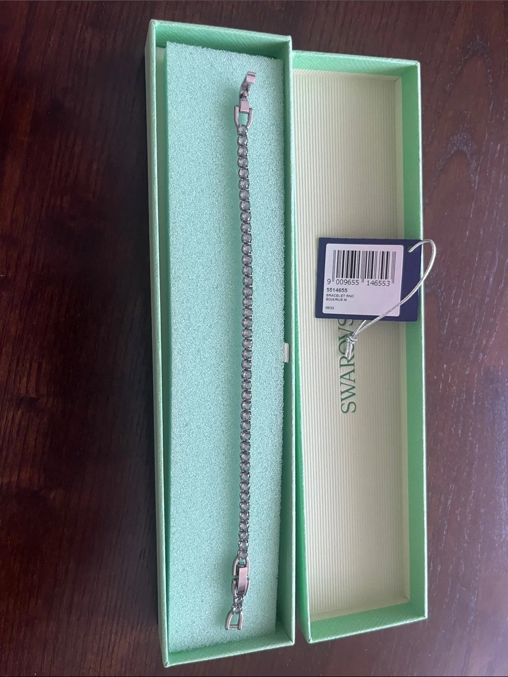 Swarovski Silver Crystal Link Bracelet